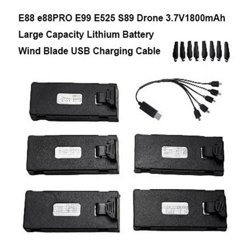 Black Lithium Battery 3.7V1800 - Eachine Drone E010 评论和价格