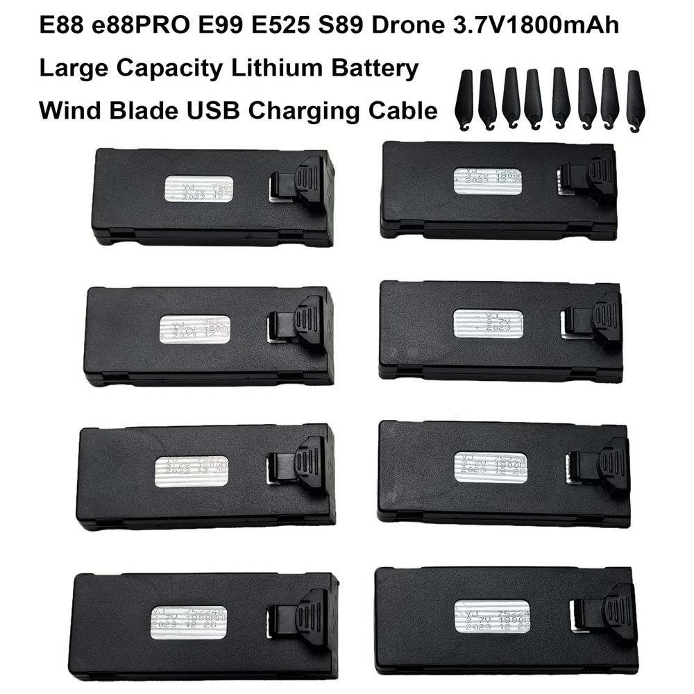 Black Lithium Battery 3.7V1800 - Eachine Drone E010 评论和价格