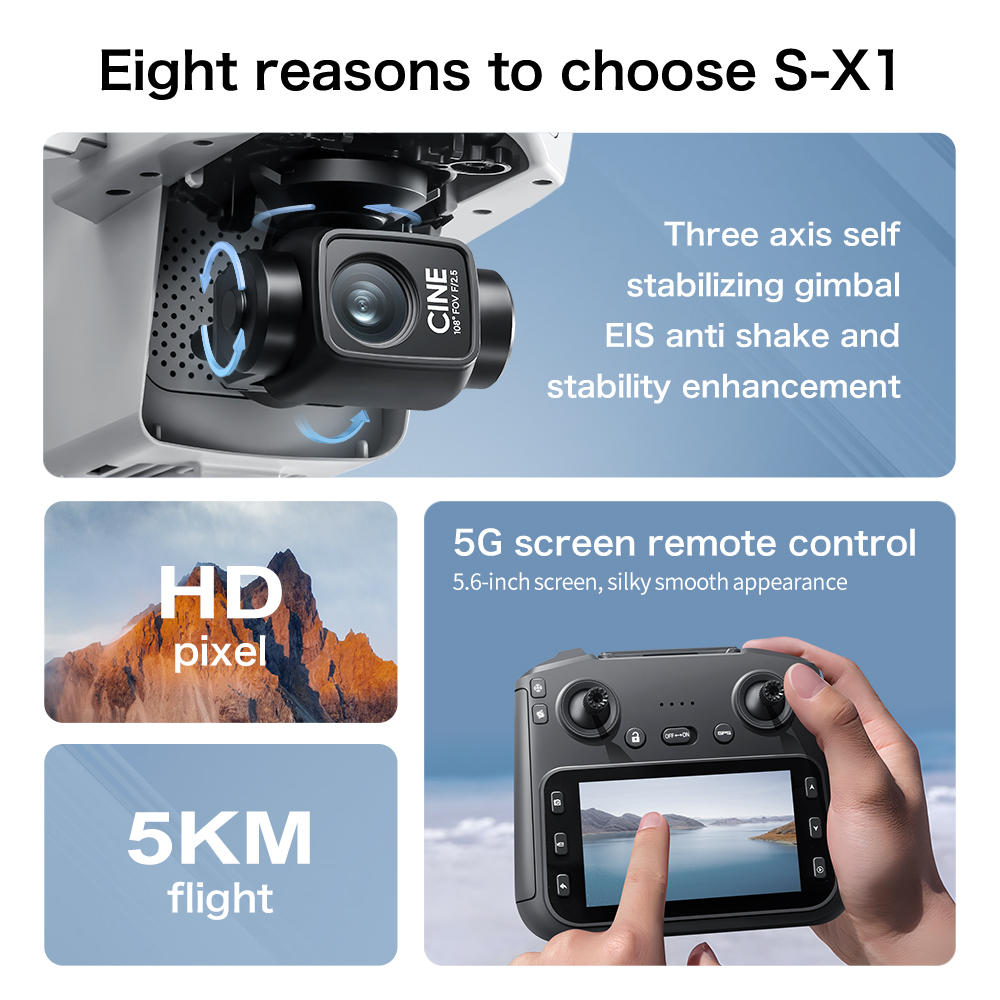 Top Deal S-X1 MAX GPS Drone 3  - Drone Surveying 评论和价格